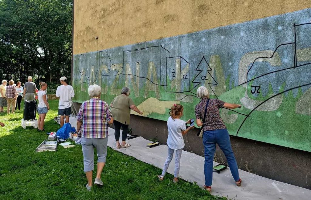 Mural Lubię Zawodzie Mural Lubię Zawodzie